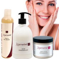 Excellent Anti-Aging Kit: Regenerating Facial Cream + Sensitive Skin Facial Toner + Make-up Remover Milk